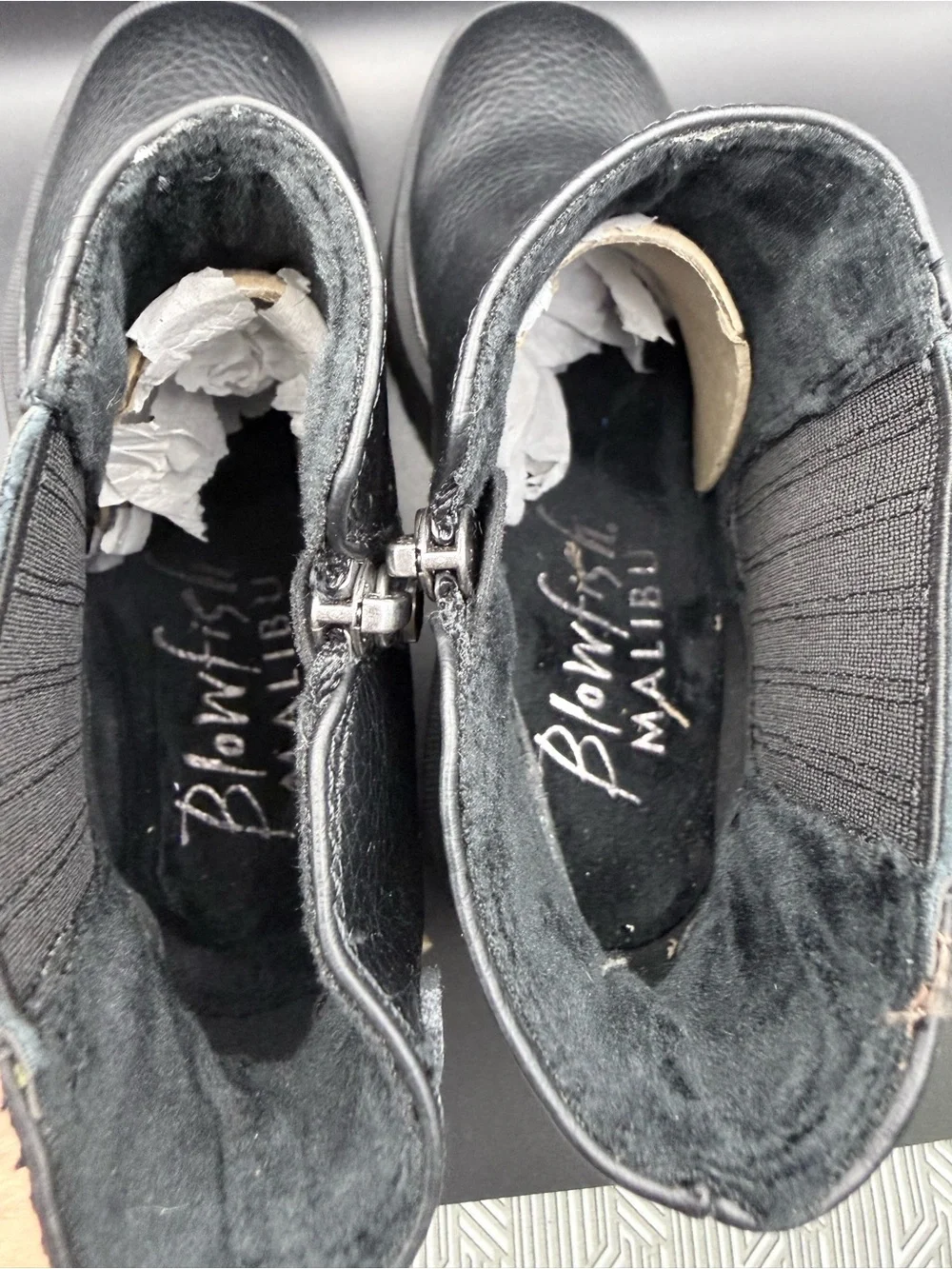 Blowfish - Women’s Black Ankle Booties with Side Zip NWOT